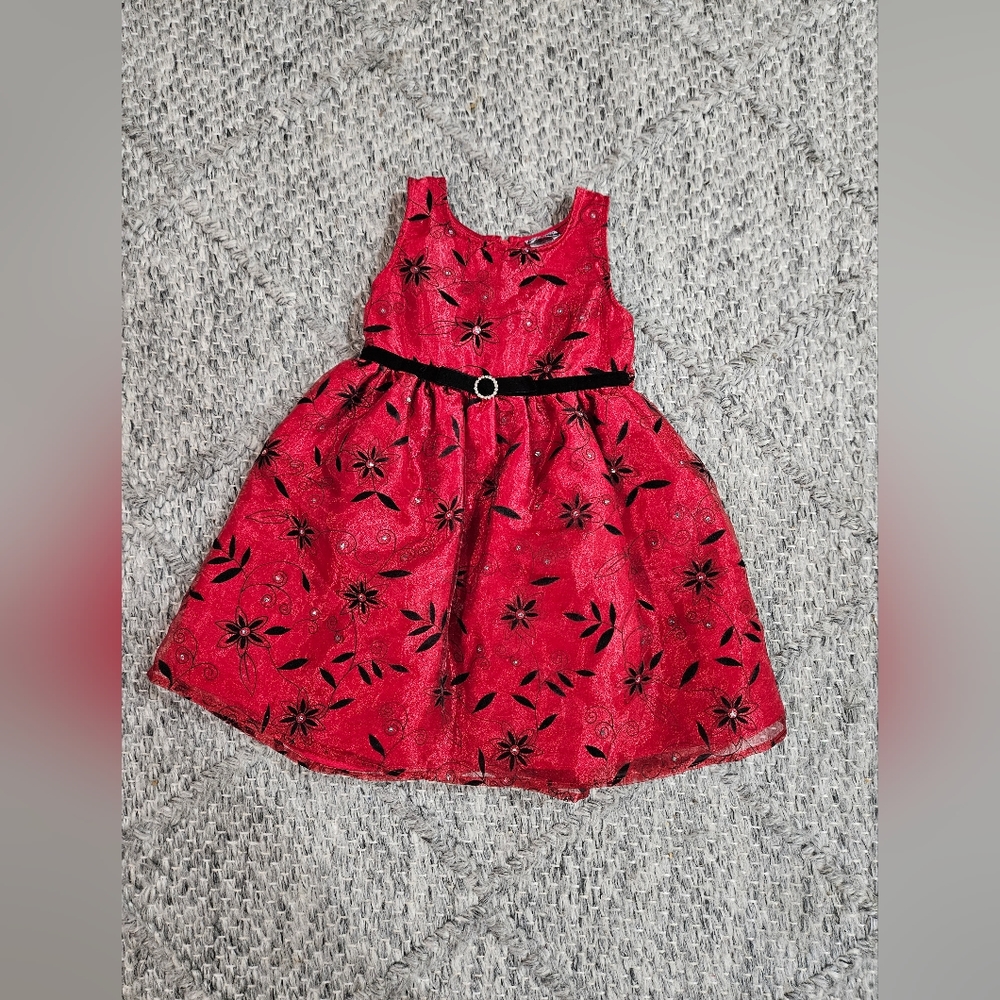 Girls red Dress 4t